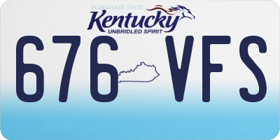 KY license plate 676VFS