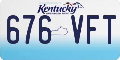 KY license plate 676VFT