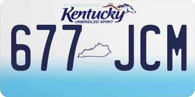 KY license plate 677JCM