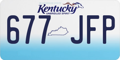 KY license plate 677JFP