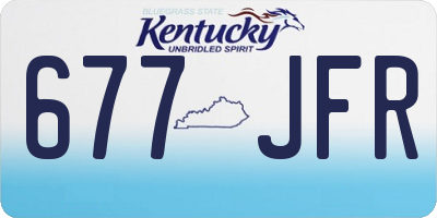 KY license plate 677JFR