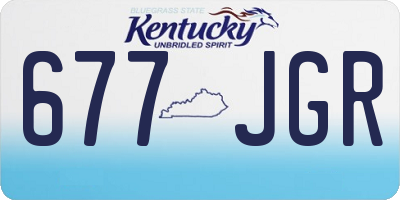 KY license plate 677JGR