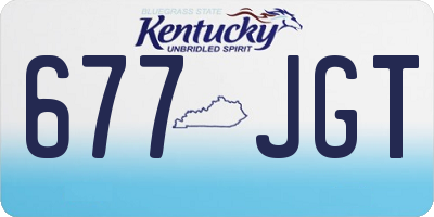 KY license plate 677JGT