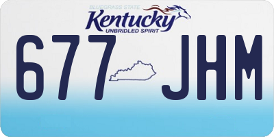 KY license plate 677JHM