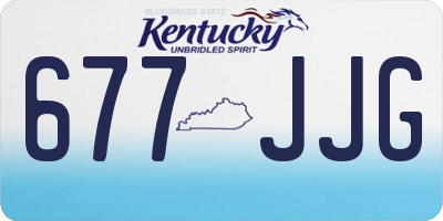 KY license plate 677JJG