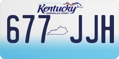 KY license plate 677JJH