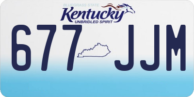 KY license plate 677JJM