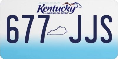 KY license plate 677JJS