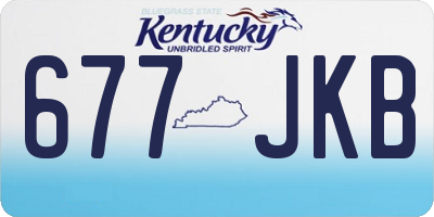 KY license plate 677JKB