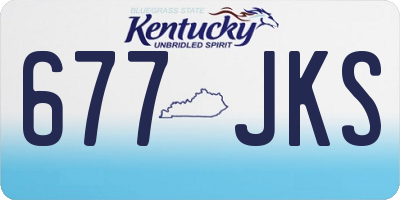 KY license plate 677JKS