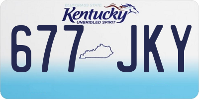 KY license plate 677JKY