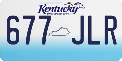 KY license plate 677JLR