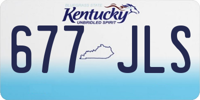 KY license plate 677JLS