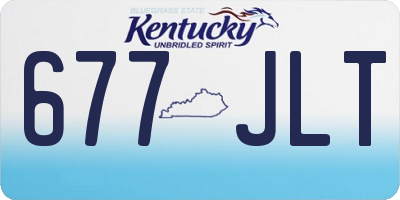KY license plate 677JLT