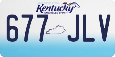 KY license plate 677JLV
