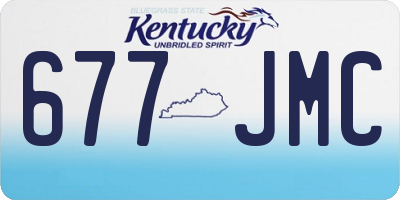 KY license plate 677JMC