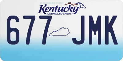 KY license plate 677JMK