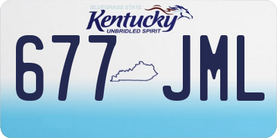 KY license plate 677JML