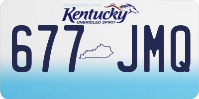 KY license plate 677JMQ