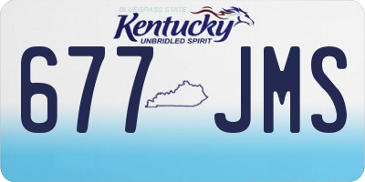 KY license plate 677JMS