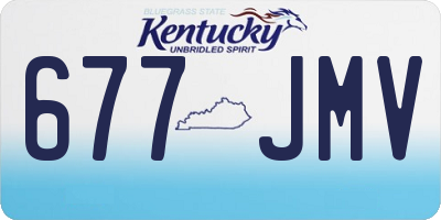 KY license plate 677JMV