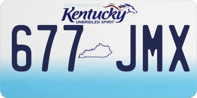 KY license plate 677JMX