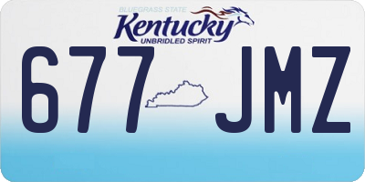 KY license plate 677JMZ