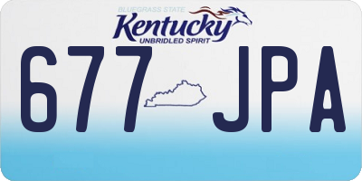 KY license plate 677JPA