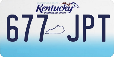 KY license plate 677JPT