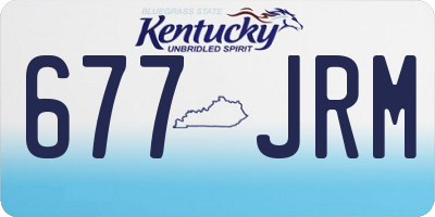KY license plate 677JRM