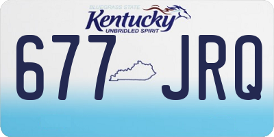 KY license plate 677JRQ