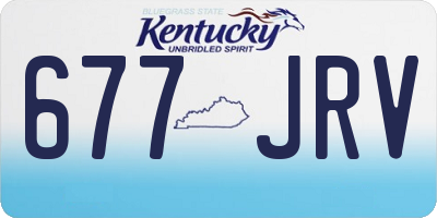 KY license plate 677JRV
