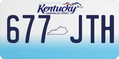 KY license plate 677JTH