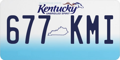 KY license plate 677KMI
