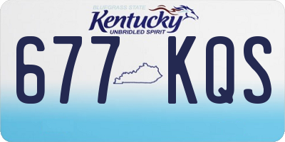 KY license plate 677KQS
