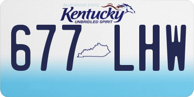 KY license plate 677LHW