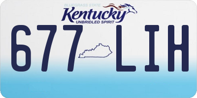 KY license plate 677LIH