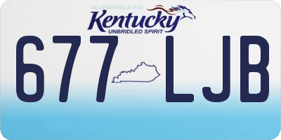 KY license plate 677LJB