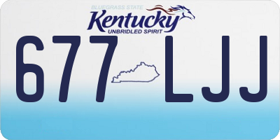KY license plate 677LJJ