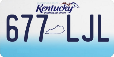 KY license plate 677LJL