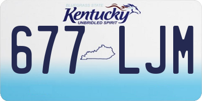 KY license plate 677LJM