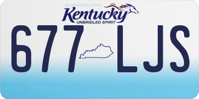 KY license plate 677LJS