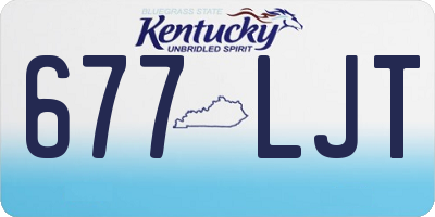 KY license plate 677LJT