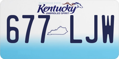 KY license plate 677LJW