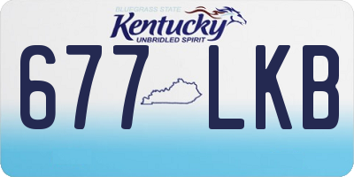 KY license plate 677LKB