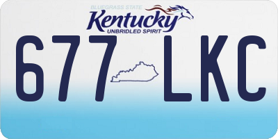 KY license plate 677LKC