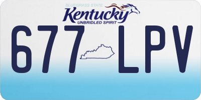 KY license plate 677LPV
