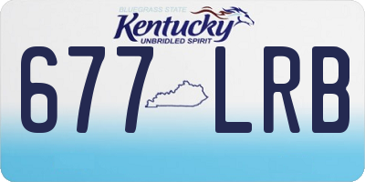 KY license plate 677LRB