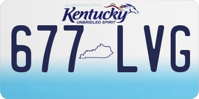 KY license plate 677LVG