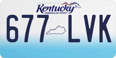 KY license plate 677LVK